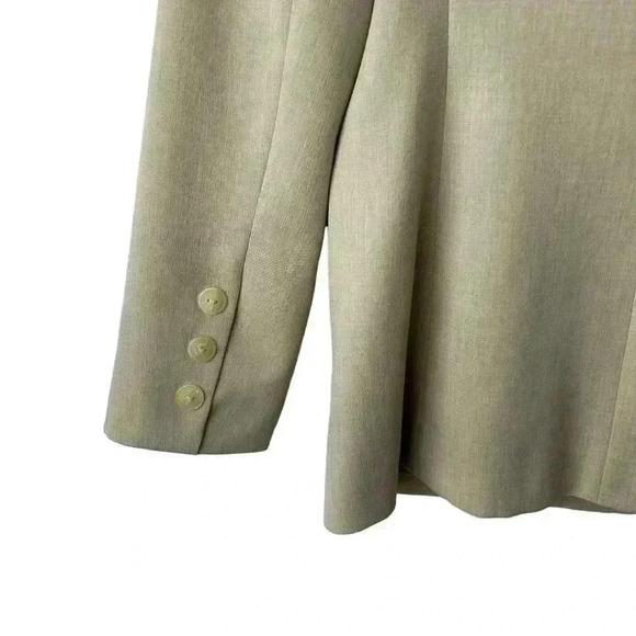 Vintage NIL’S PARIS Beige Tailored Single Breasted Blazer Women’s French Size 40 - Picture 6 of 9